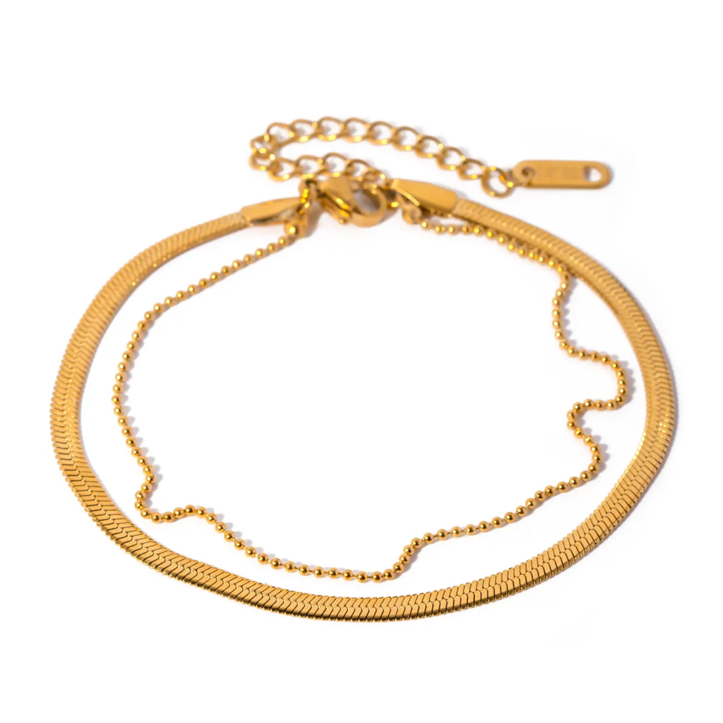 Serpentina Dual Chain Anklet