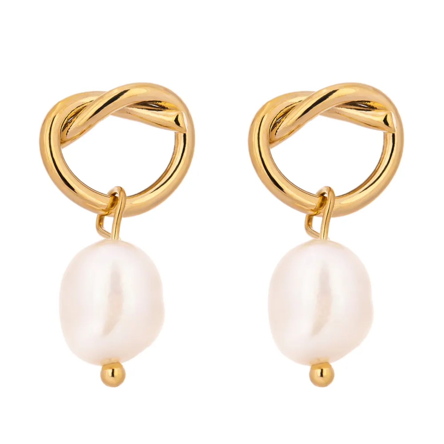 Marina Pearl Knot Drops