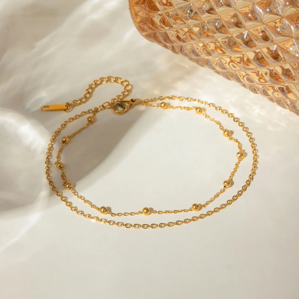 Aurelune Layered Anklet