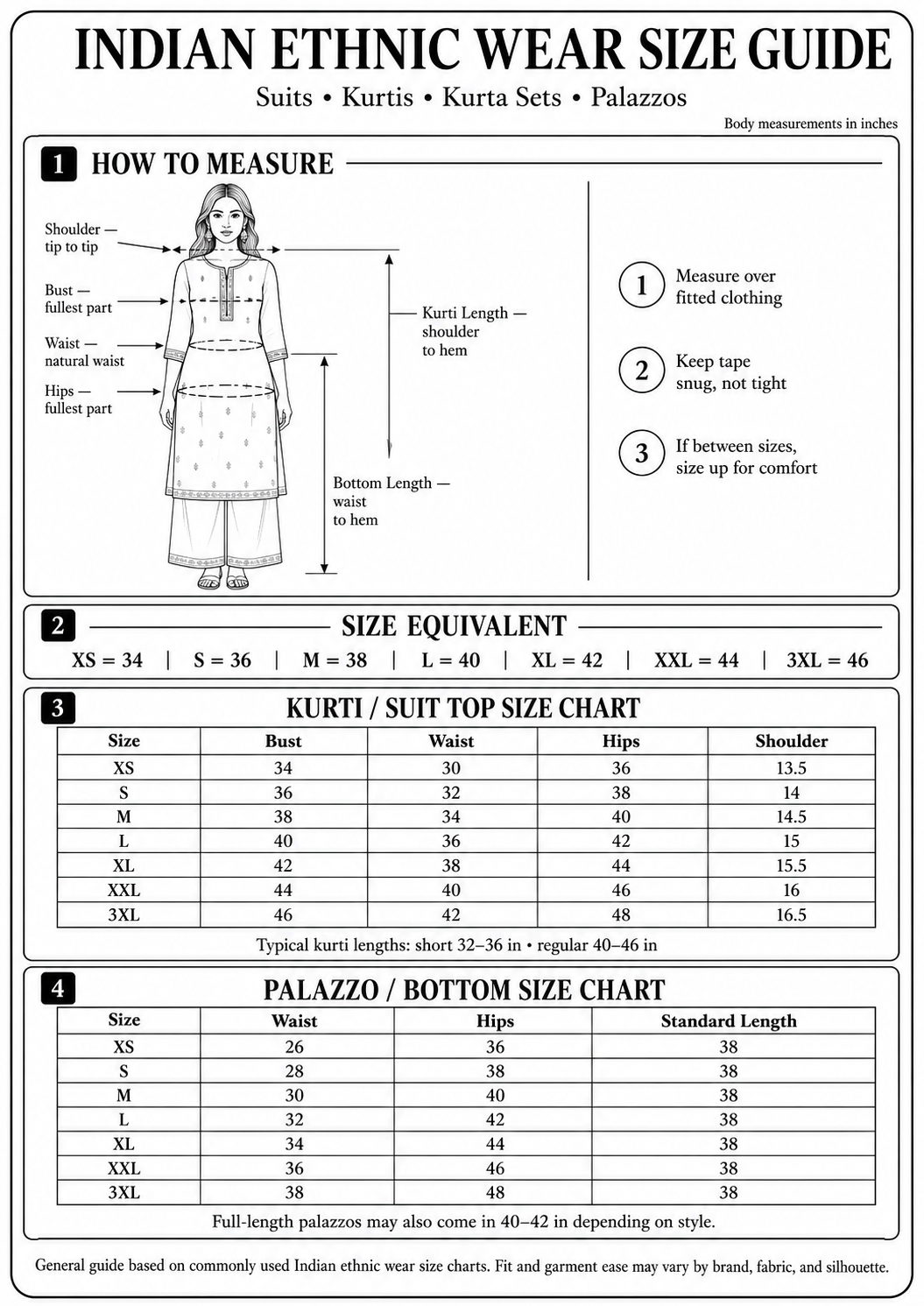 SIZE GUIDE