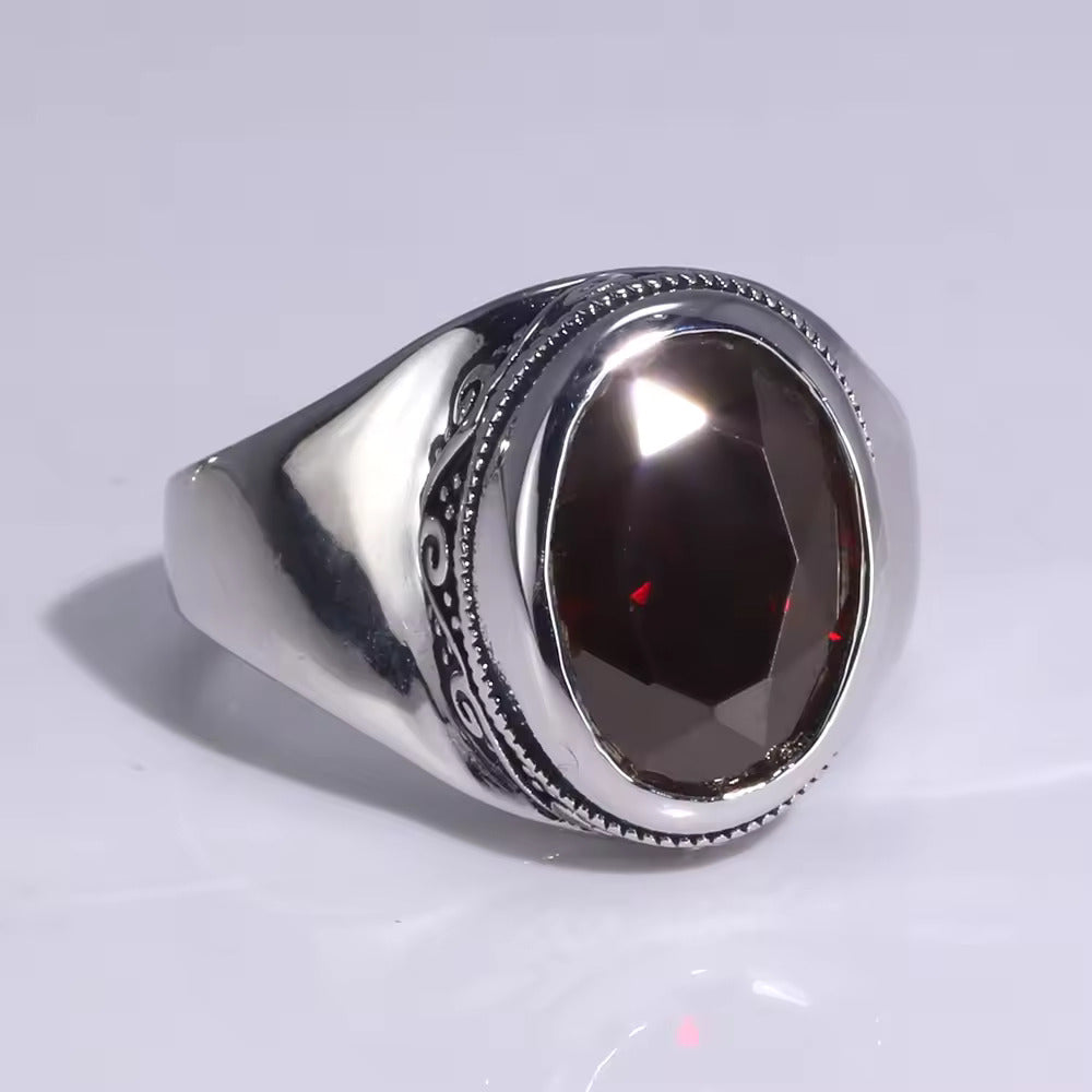 Moonlit Enchantment: The Silver Zircon Ring