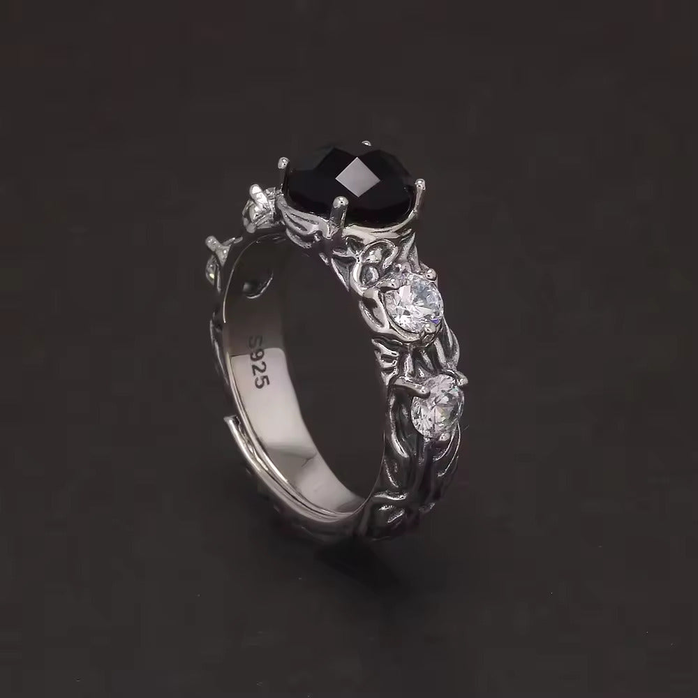 The Shadowed Blossom Ring