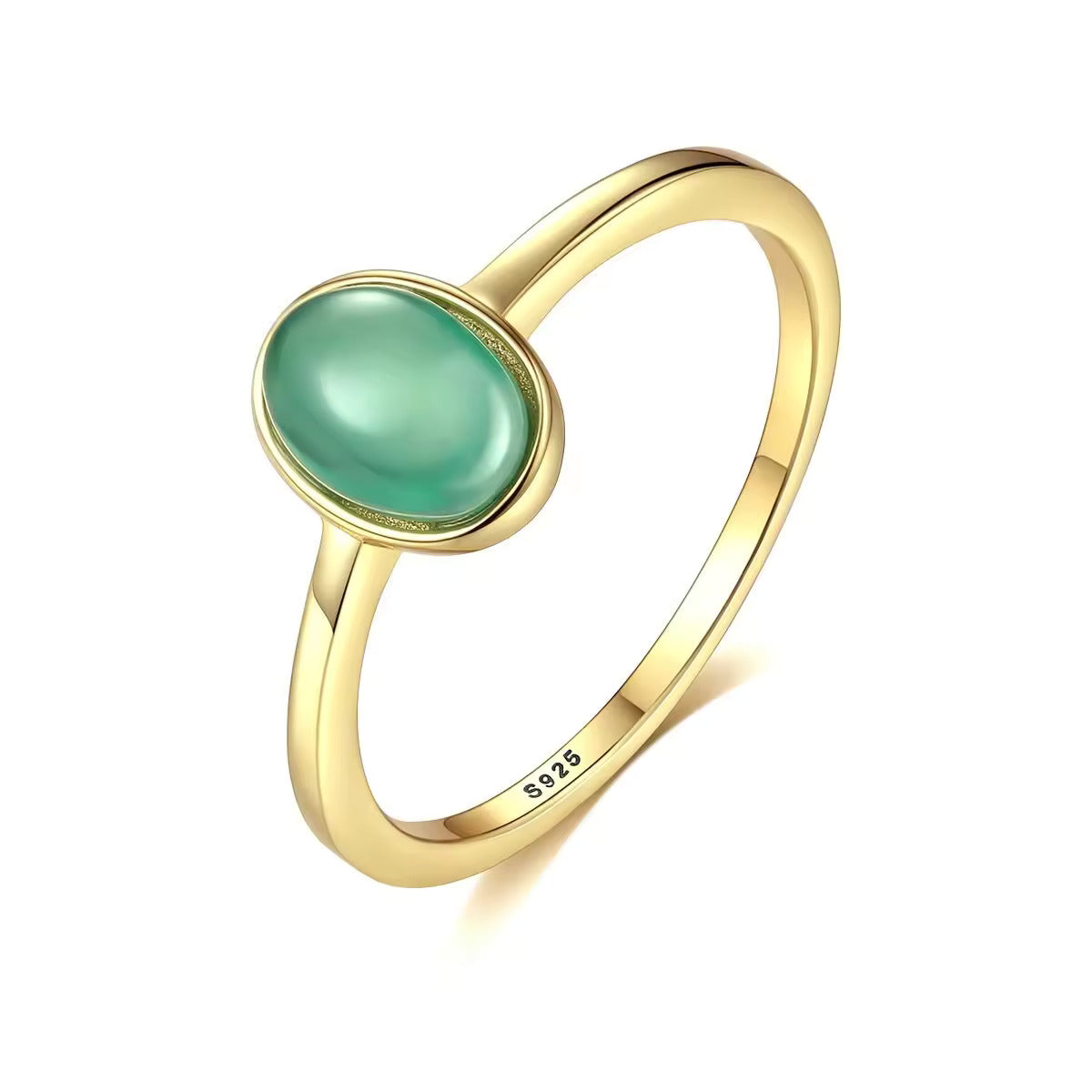 Golden Serenity Gemstone Ring