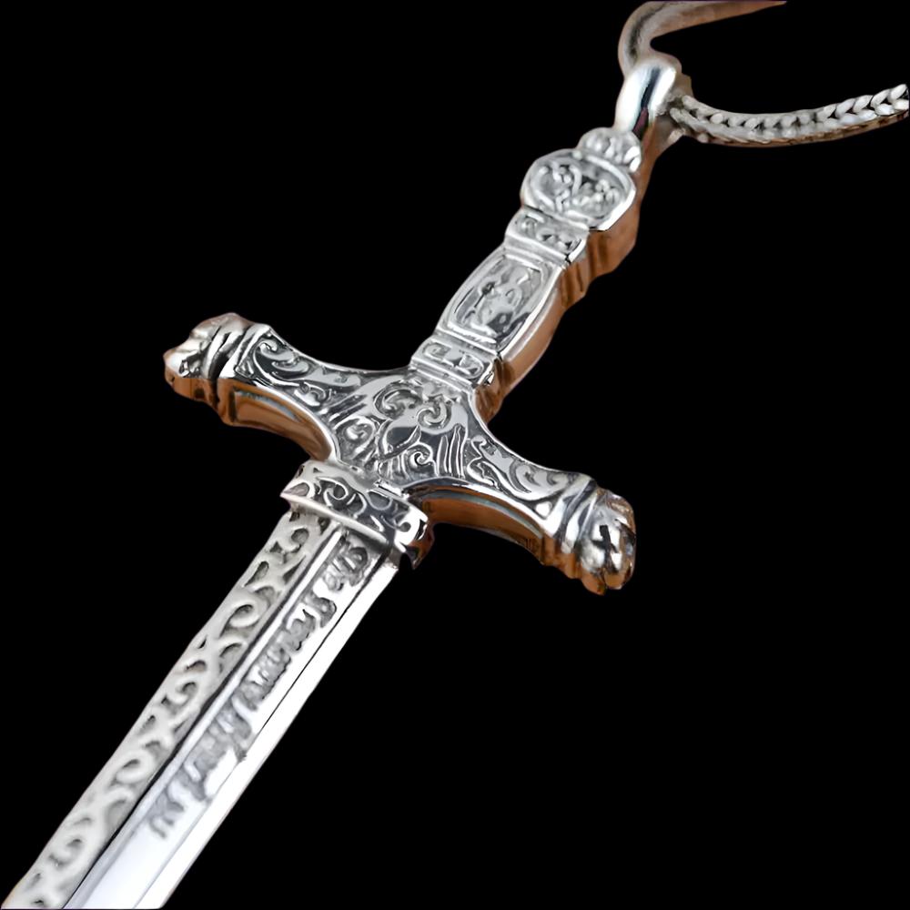 Guardian's Blade: The Silver Cross Pendant