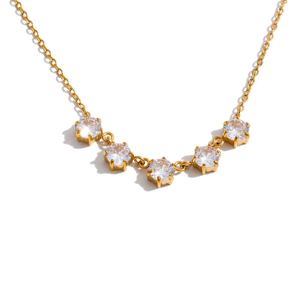 Aveline Zircon Necklace