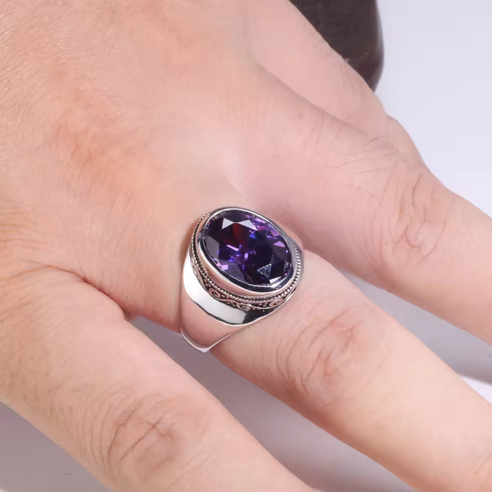 Moonlit Enchantment: The Silver Zircon Ring