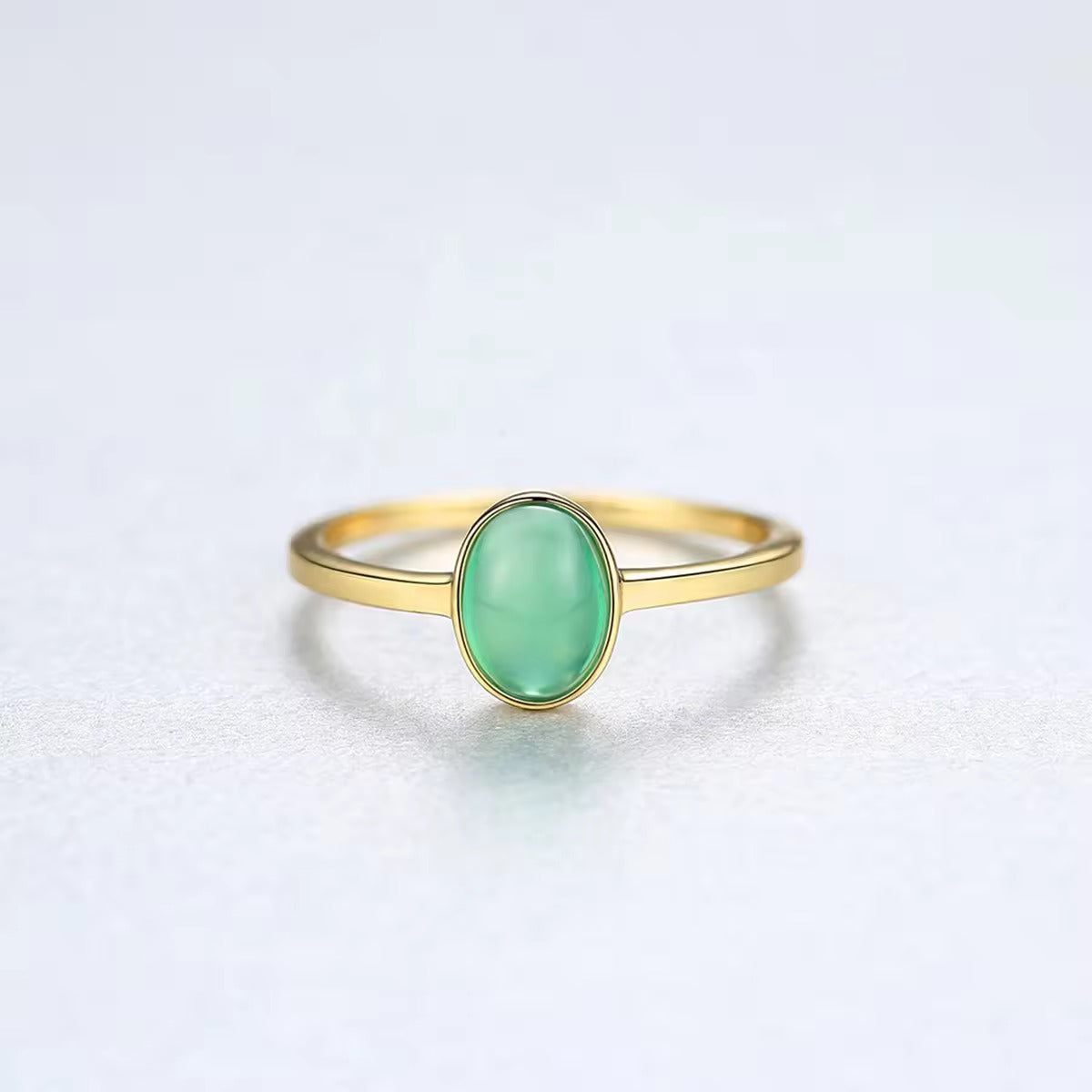 Golden Serenity Gemstone Ring