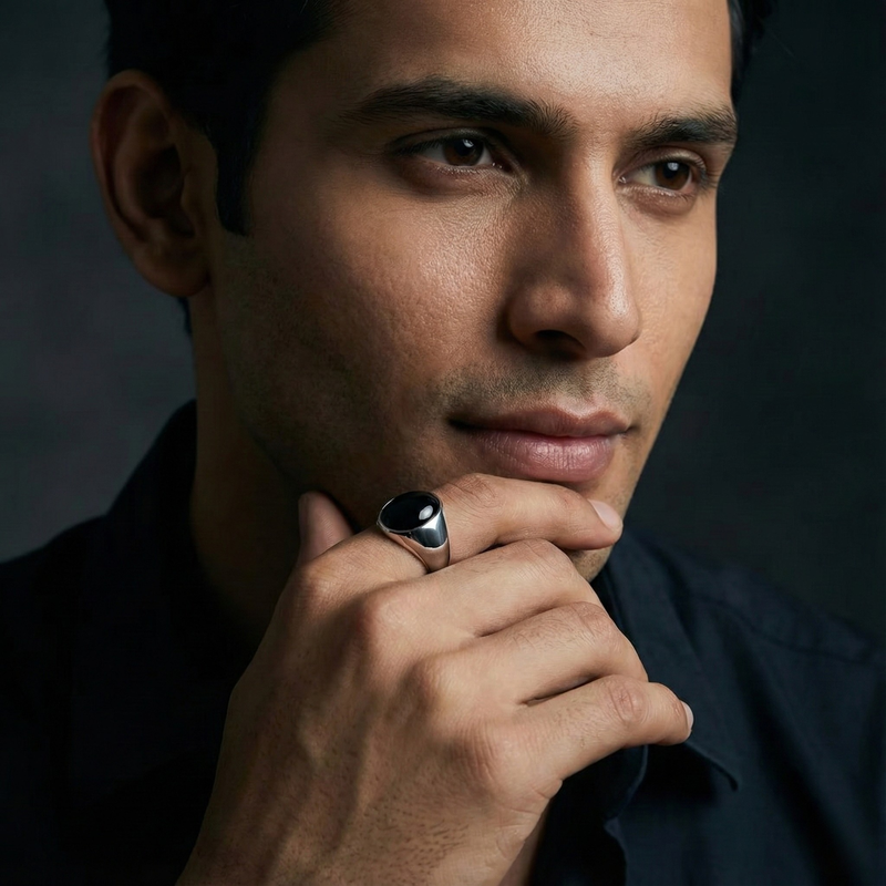 Shadows and Flames: The Silver Agate Rings