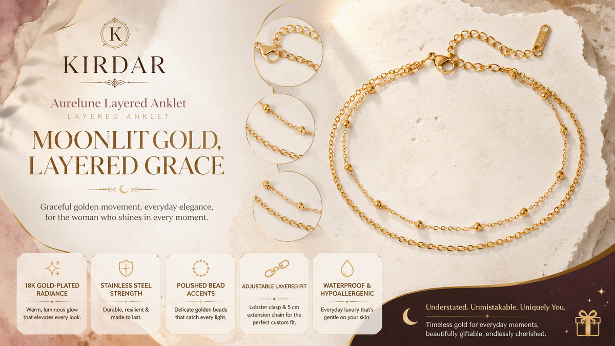 Aurelune Layered Anklet